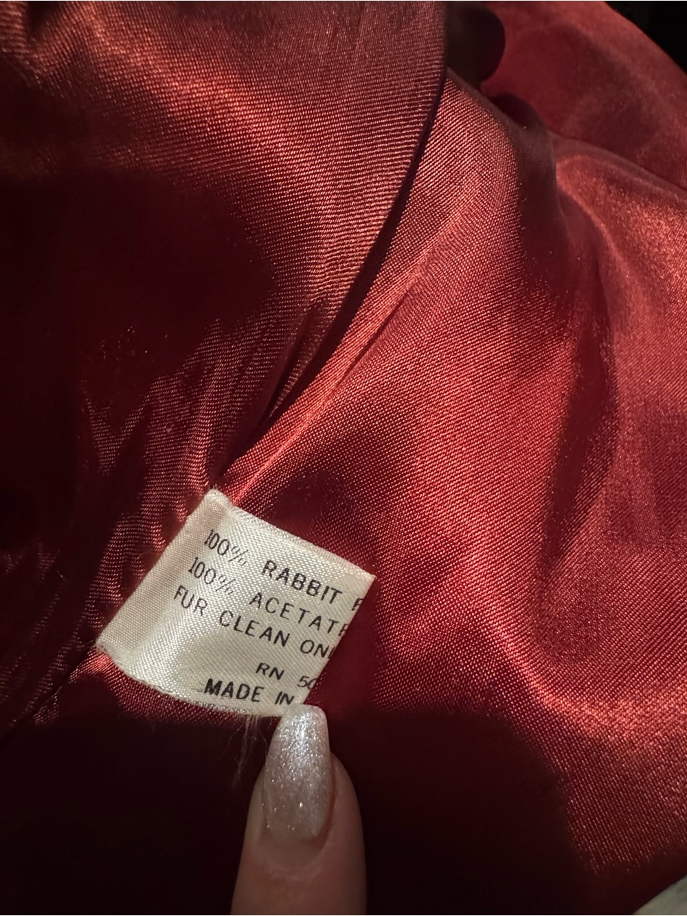 Vintage Rabbit Fur Coat in Warm Camel - Picture 15 of 15